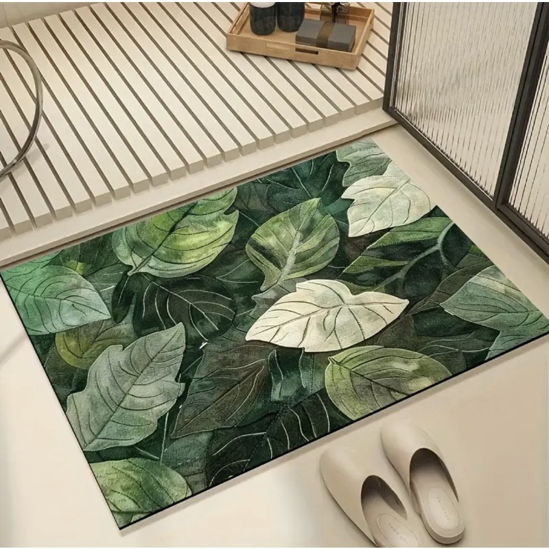 Bar Mat Rubber - Karpet Lantai Tanaman Hijau Tiga Dimensi