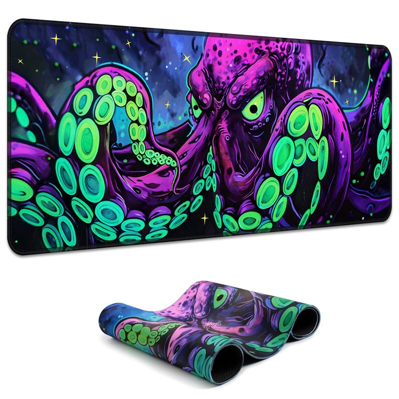 VIKAMA Neon Octopus Deep Sea X - Bar Mat Rubber ulasan dan harga