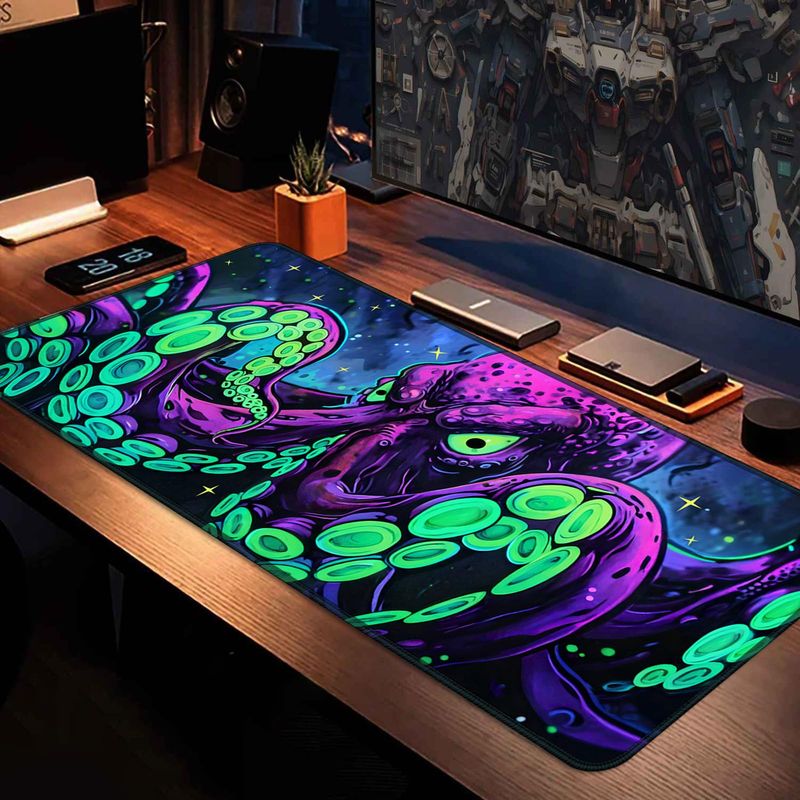 VIKAMA Neon Octopus Deep Sea X - Bar Mat Rubber ulasan dan harga