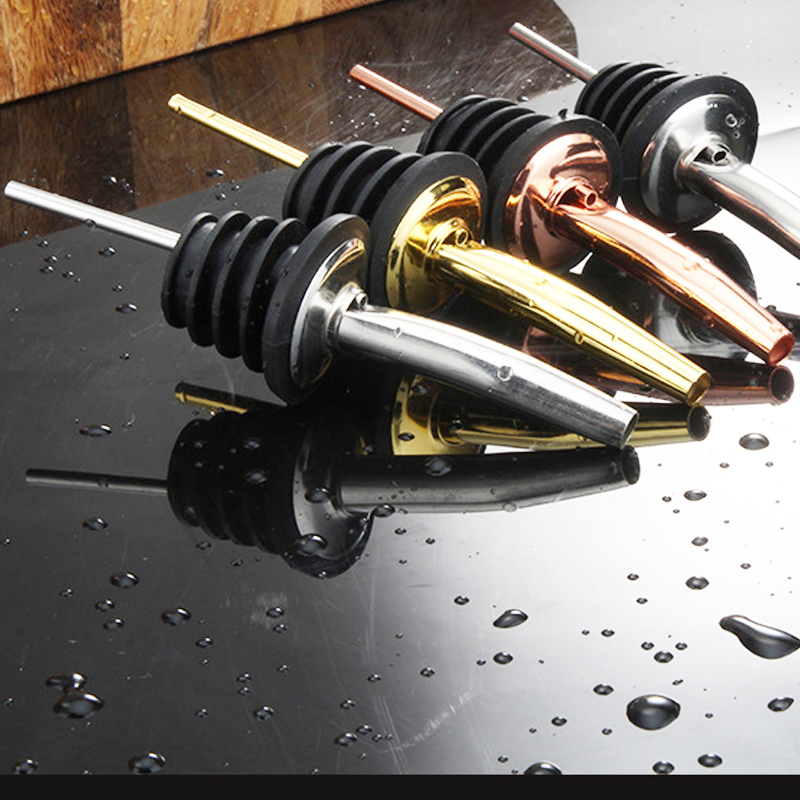 4Pcs hitam/mawar emas/perak pe - Bitters Bottle Set ulasan dan harga